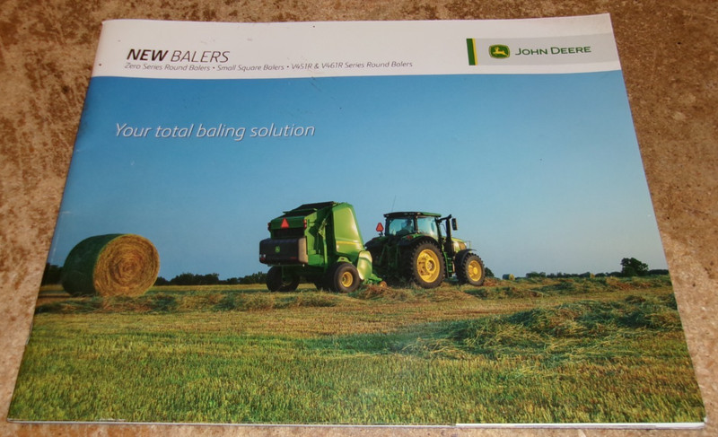 2017 john deere balers brochure in very good shape used