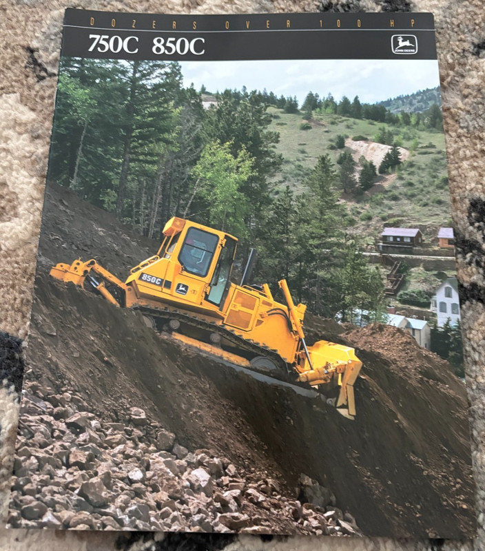 John Deere 750C 850C Crawlers Dozers For 1996 Brochure CWPA26