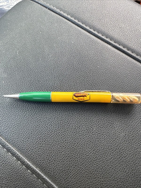 Vintage Super Crost Seeds Edw J Funk & Sons Pencil With Corn Kernels