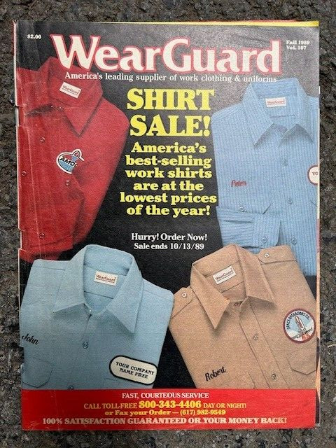 Vintage Rare Original 1989 Wear Guard work clothing catalog Book 71 pages