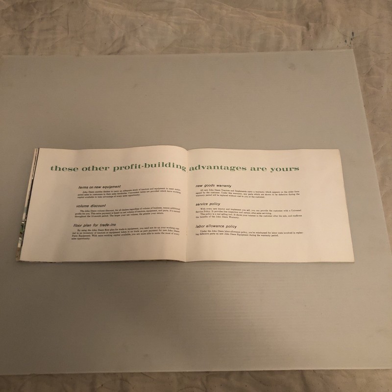 Vintage John Deere Tractor Dealer Sales Information Binder Repair Sales Machine gallery