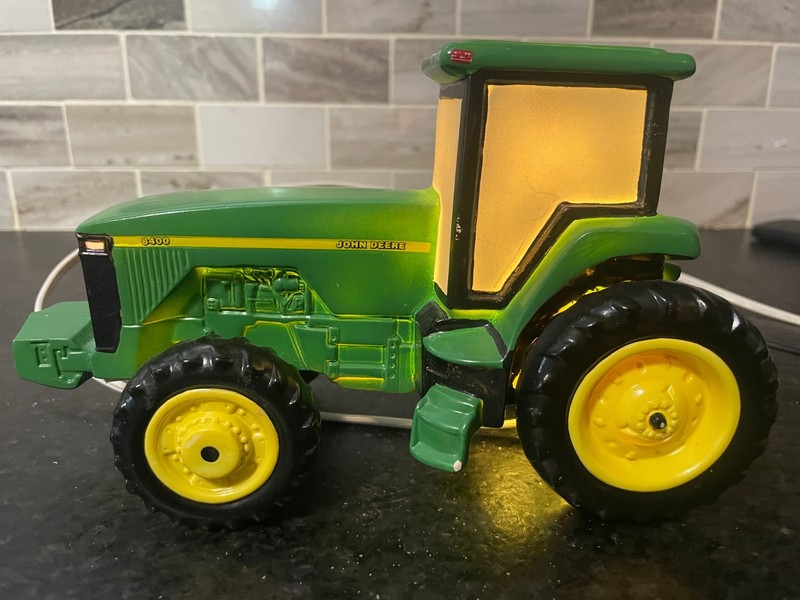 Vintage '98 Enesco JOHN DEERE 8400 Tractor Ceramic Night Light Lamp #538701, VGC gallery
