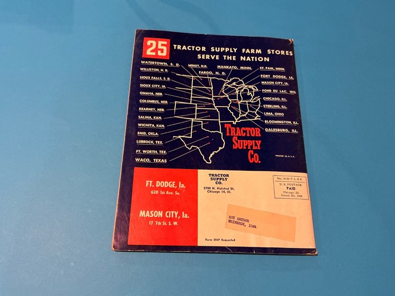 Vintage 1953 Tractor Supply Company Blue Book, Tractor Parts. PR11 gallery