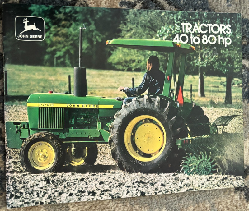 John Deere 2040 2240 2440 2640 Tractor For 1976 Brochure DCPA26