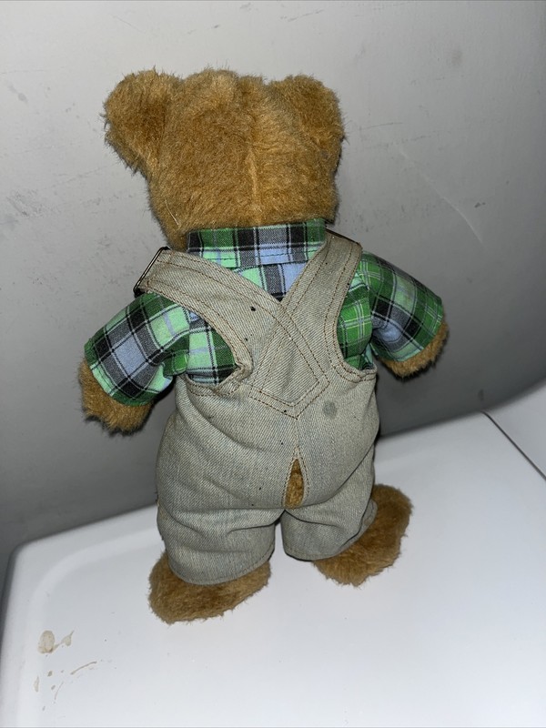 John Deere Teddy Bear Plush 14" Denim Overalls Soft Cute Collectible gallery