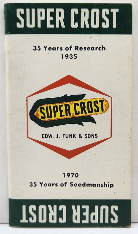 Super Cross Seed Co 1969-70 Calendar Memo Pad & Crop Info Ed Funk Kentland IN