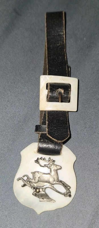 Very Rare Original John Deere Watch Fob Mother Of Pearl Early 1900’s Vintage JD