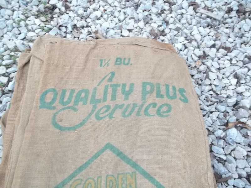 Vtg Quality Seed Plus Service Golden Harvest Seed Newport ARK $35.00 each sack