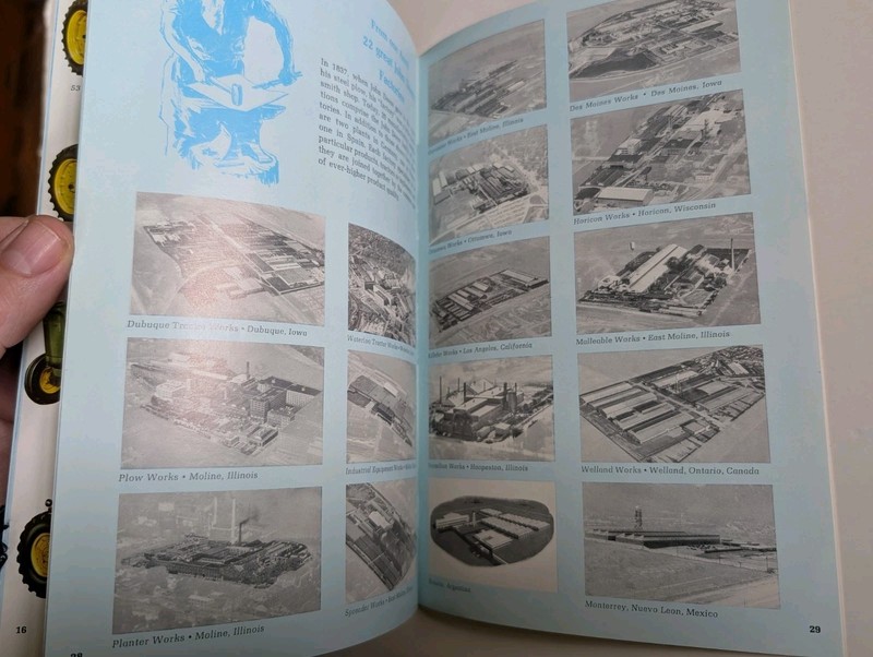1964 Souvenir John Deere Waterloo Tractor Works 31 Page Brochure Good Condition gallery