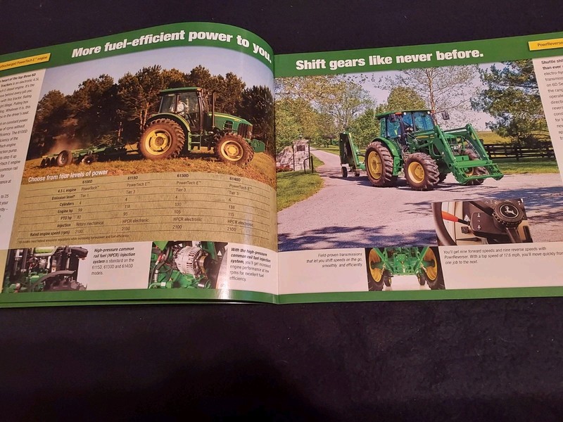 John Deere 6D Series Tractor Advertising Brochure 6100D 6115D 6130D 6140D gallery