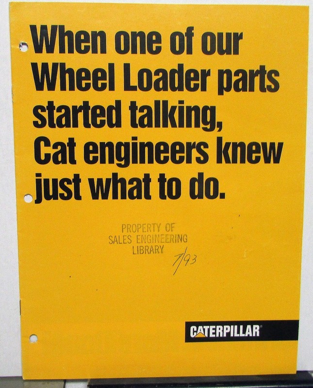 1993 Caterpillar 950F/966F Series II Wheel Loader Dealer Sales Brochure Features