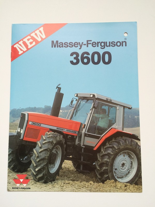 Massey-Ferguson MF 3600: 3630/3650 Tractor Color Brochure 8 pg original MINT ’88