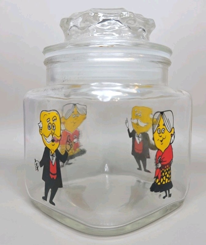 Vintage Kernel Renk Mrs Renk Wisconsin Seed Corn Advertising Anchor Hocking Jar gallery
