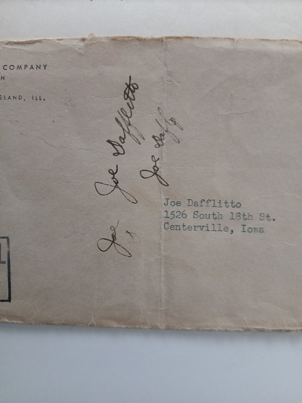 IH International Harvester Company Envelope And Letters 1949 With IH Watermark gallery