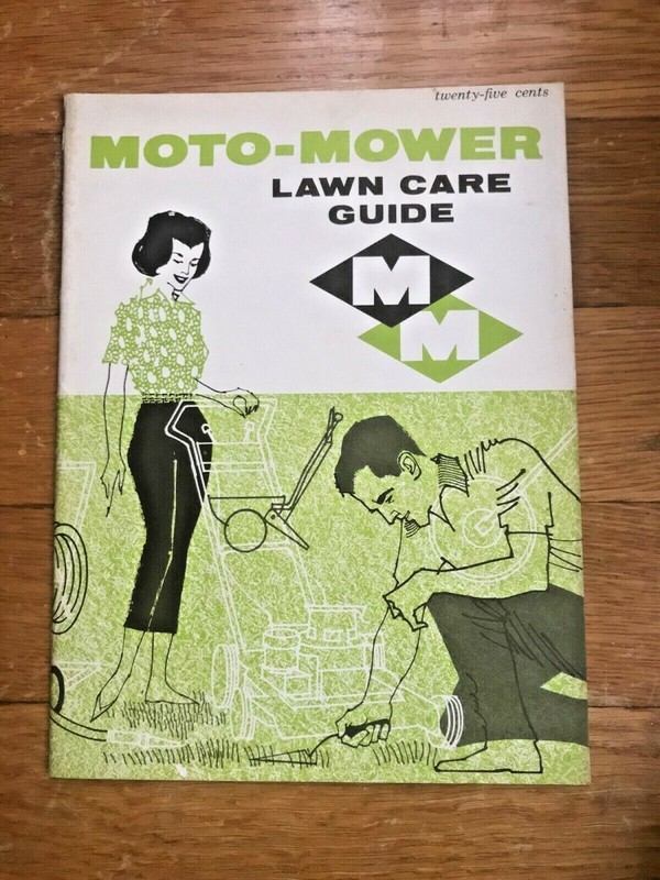 Vtg Moto Mower Lawn Care Guide Dora Corporation 1960s Booklet A51