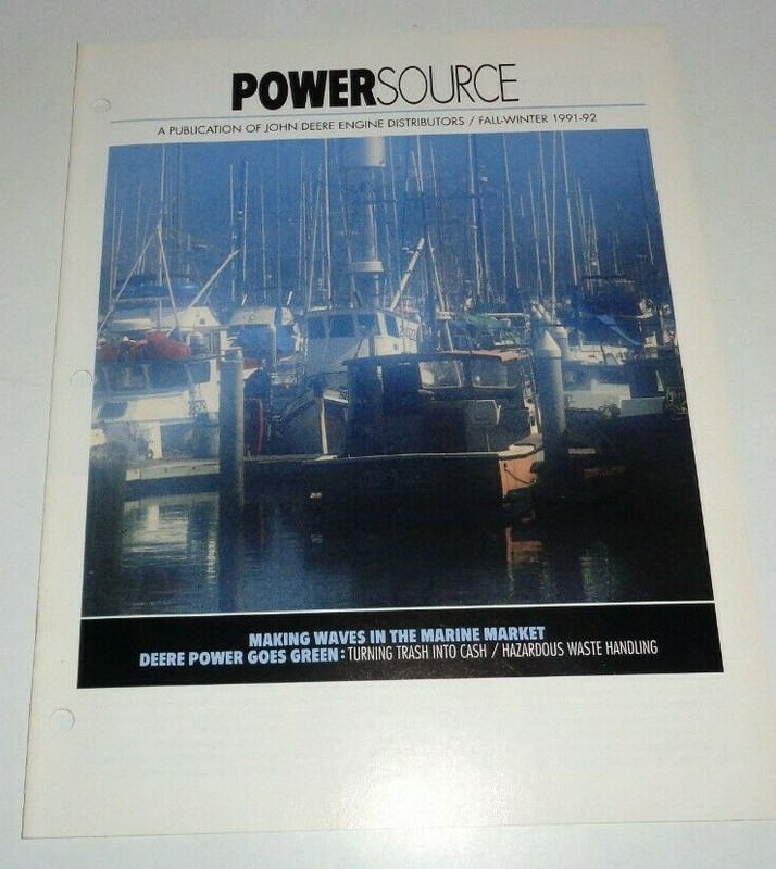 John Deere Fall/Winter 1991/92 Power Source Magazine Brochure Trash into Cash JD