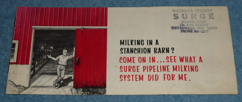 Vtg Surge Pipeline Milking System Dairy Farm Equipment Advertising Brochure