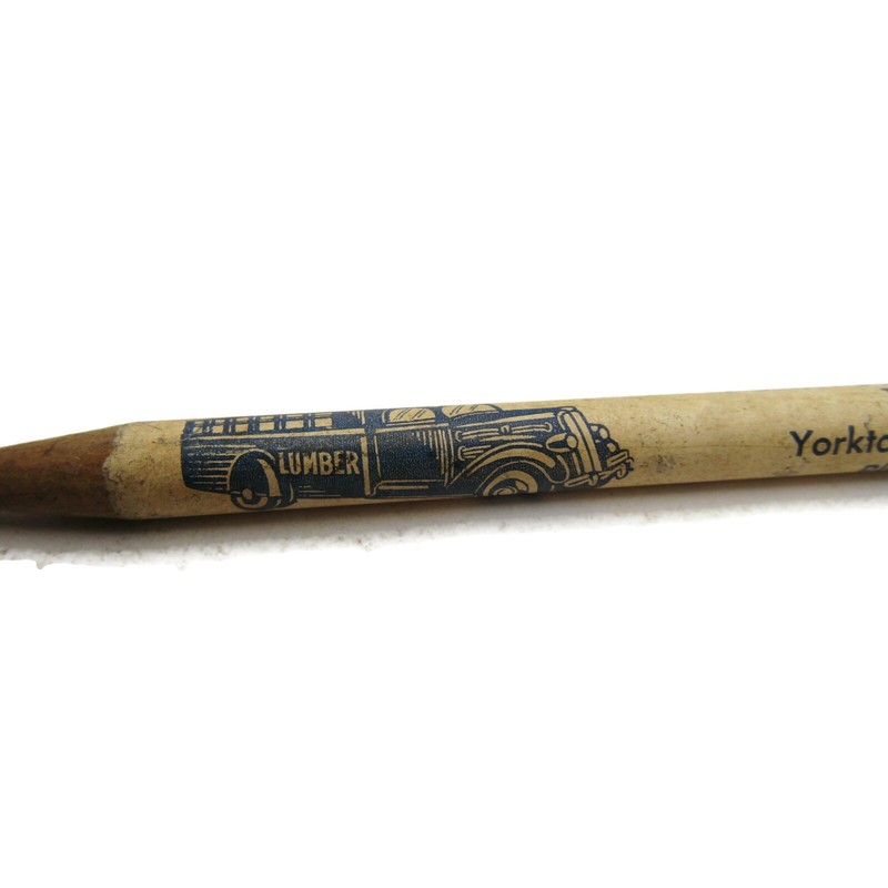 Vintage Advertising Pencil Yorktown Lumber & Grain Co. Illinois Farming Ag Promo gallery