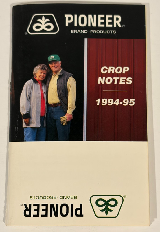 Pioneer Seed Pocket Guide Catalog 1994-1995 Farm Agriculture Dealer Book Vintage