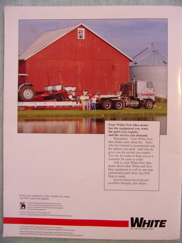 Vintage White 6000 Series Planters Managing For Profit Sales Brochure 1992 gallery