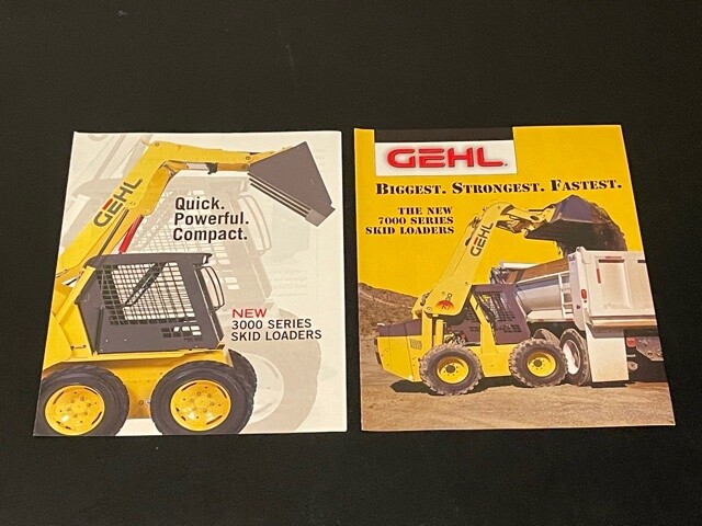 Lot of 2 Gehl Dealer’s Brochure; Series 3000 Skid Loaders & 7000 Skid Loader