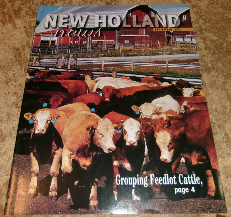 2002 september new holland news magazine in nice shape used