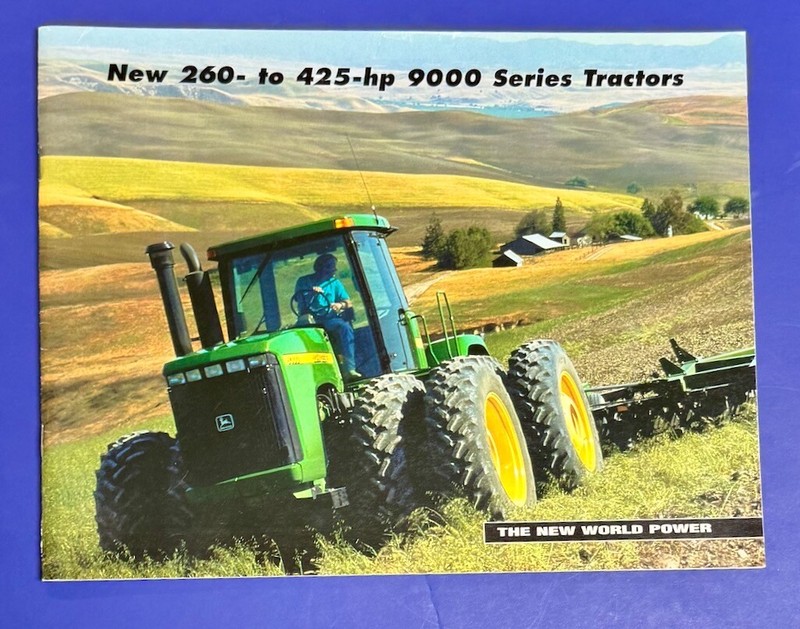 JOHN DEERE 9000 Series 4WD Tractors Brochure Excellent 1996