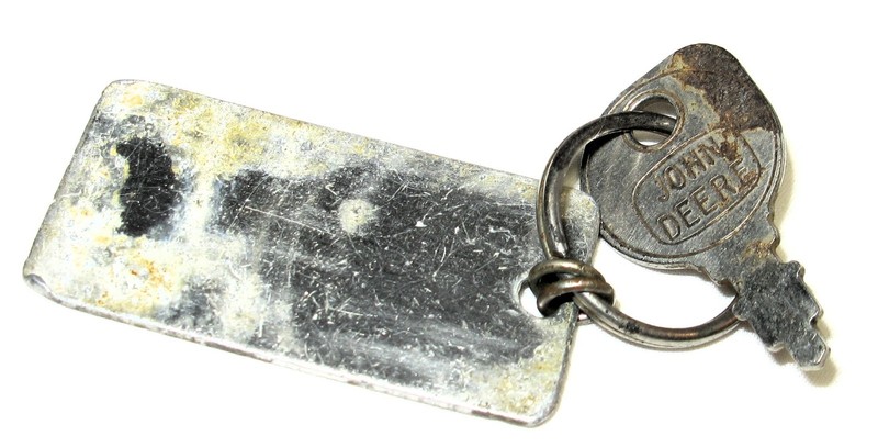 Vintage John Deere Advertising Keychain Key Ring Fob Valley Truck & Tractor gallery