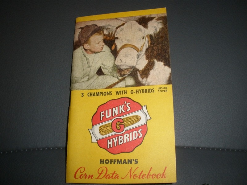 Vintage 1944 Funk’s Hybrids Corn Data Notebook (R3)
