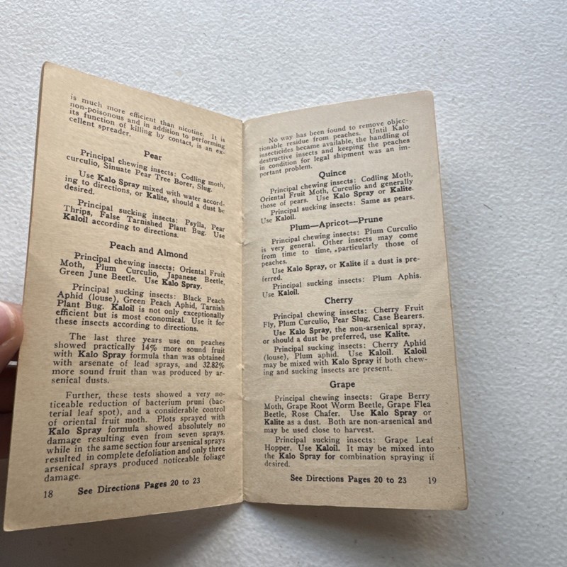The Kalo Company How To Control Insects Without Arsenic, Lead, Copper Booklet gallery
