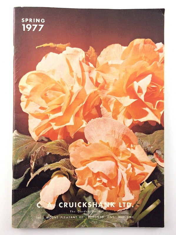 CA Cruickshank Spring 1977 Garden Guild Toronto Ontario Seed Catalog Q209