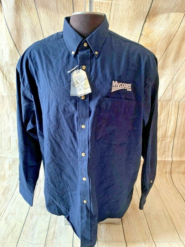 MYCOGEN SEEDS COMPANY Button Down Dress Shirt XL Brand NEW Destinations
