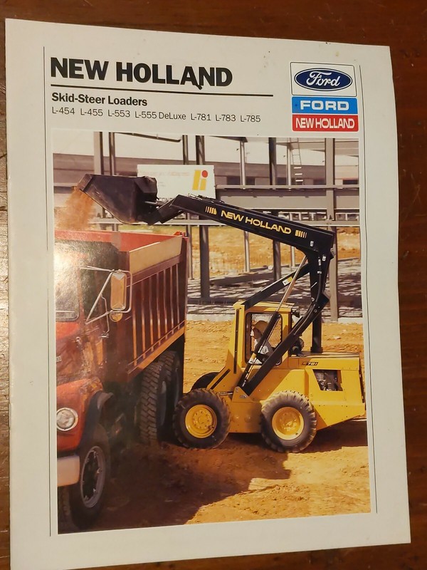 New Holland Skid Steer Loader L-454 L-455 L-553 L-555 L-781 L-783 L-785 Brochure