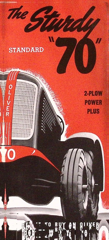 1941 Sturdy 70 Standard 2 Plow Power Plus Brochure Oliver Farm Equipment Co