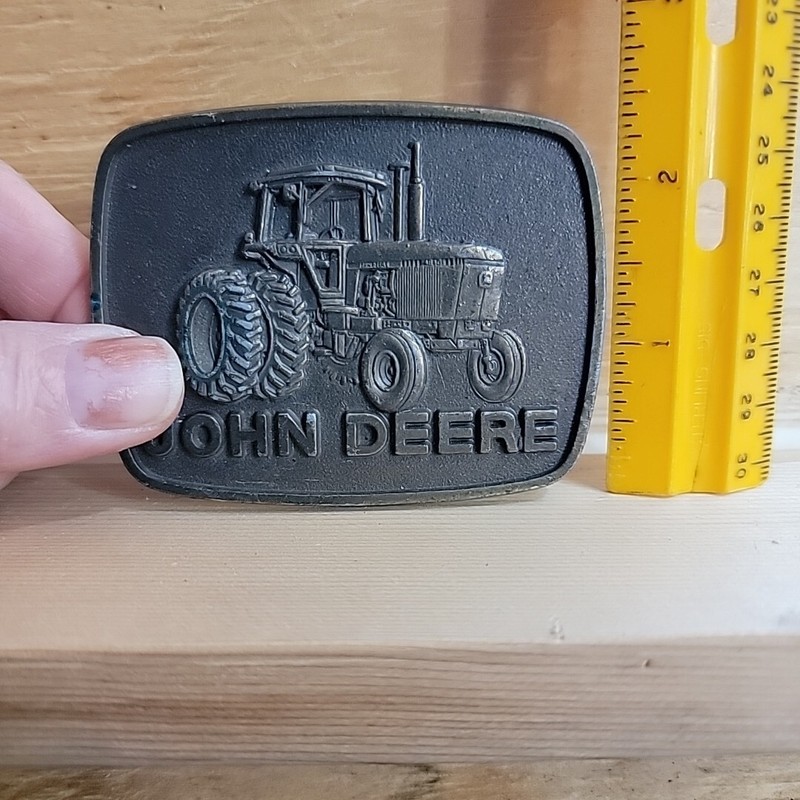 John Deere Series Tractor Belt Buckle Moline Illinois Il gallery