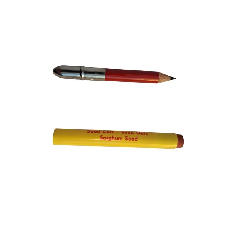 McCurdy Hybrids Fremont Iowa Seed Corn Bullet Pencil Advertising Agriculture VTG gallery