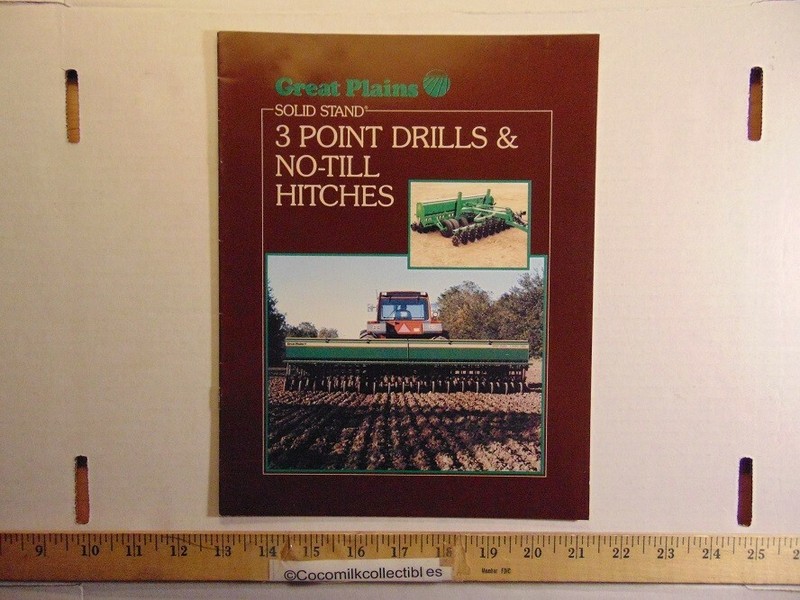Vintage Great Plains 3 Point Drills & No-Till Hitches Sales Brochure