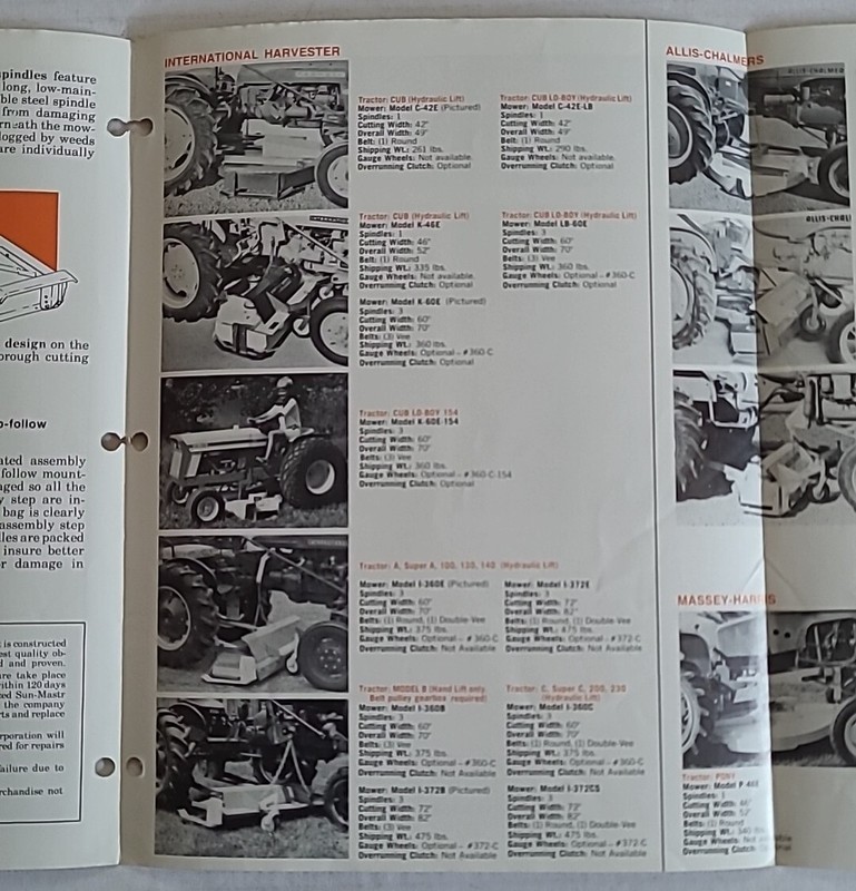 Sun-mastr Mid-mount Mower Brochure gallery