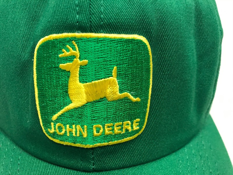 Vintage Toddler Baby John Deere Hat Farmer SnapBack 100% Cotton Green K-Products gallery