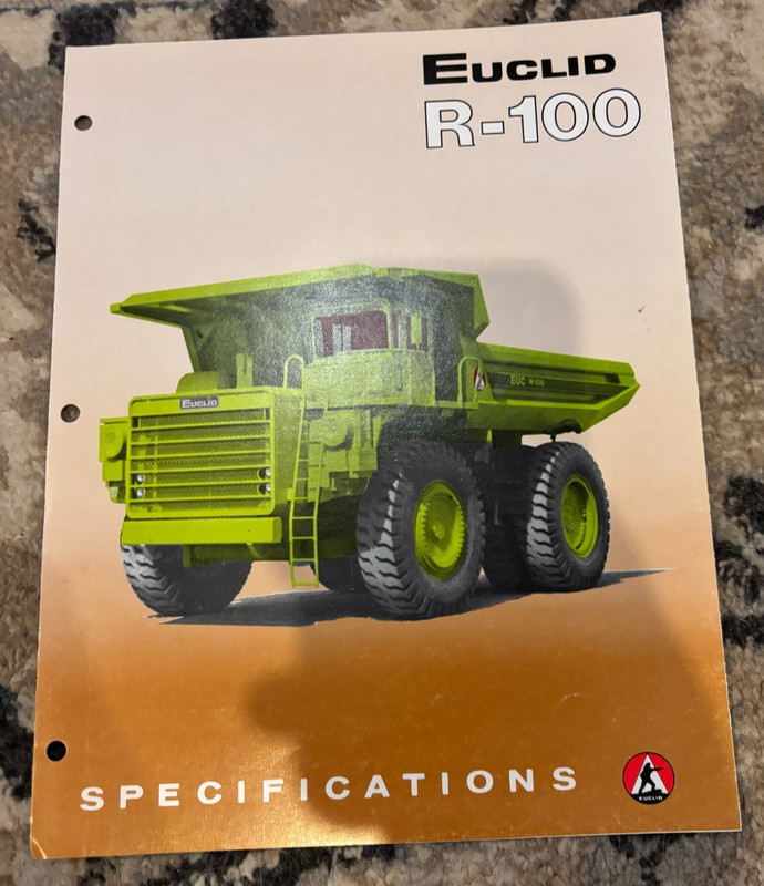 Euclid R100 Off Road Rock Truck Brochure AMIL25