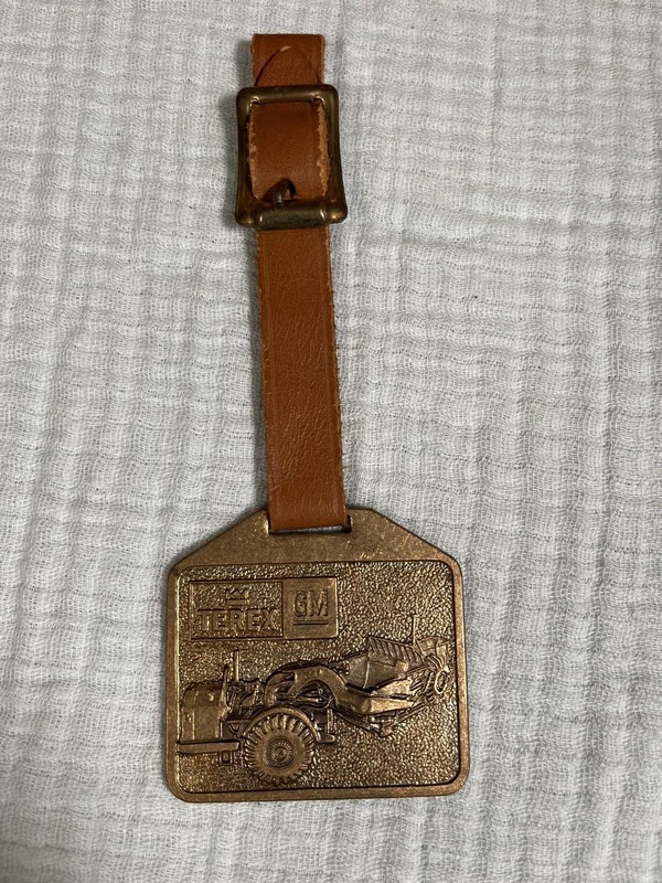 Vintage Terex GM General Motors Watch Fob Hudson OH Earthmoving Equipment