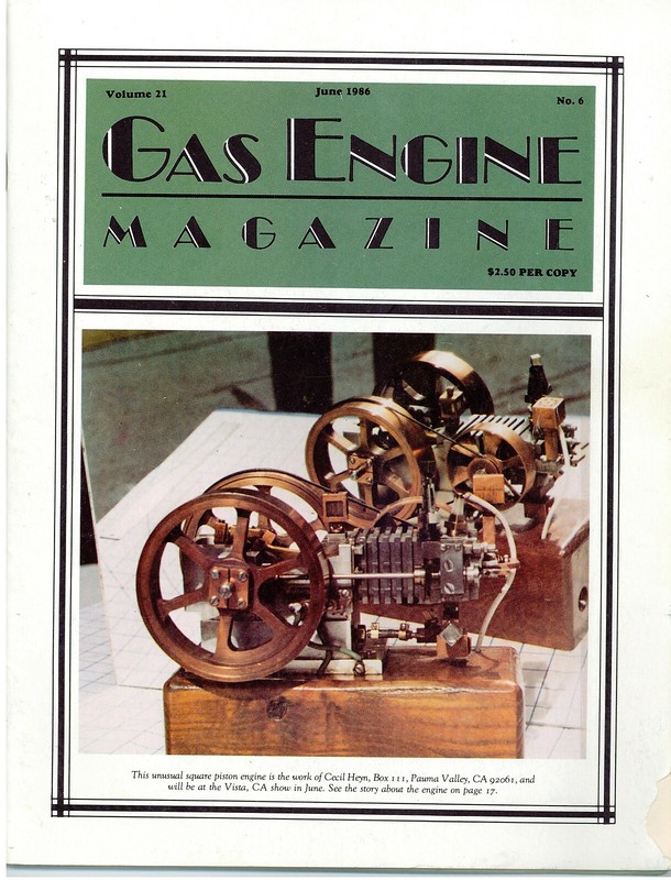 Vermont Made Engines AW Gray & Ruggles, Square Piston Engine, Judson, Gib Key