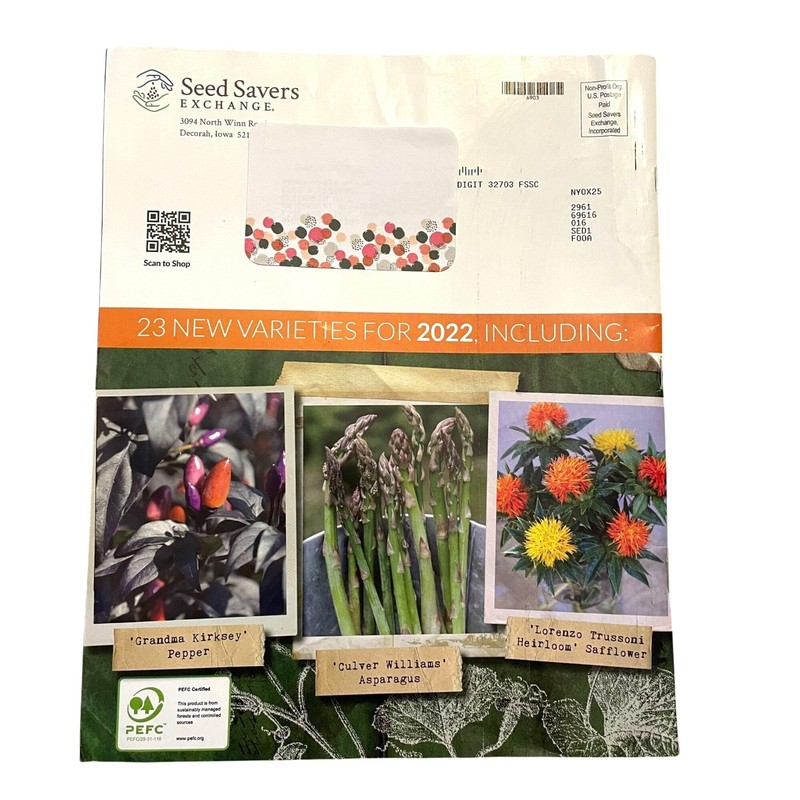 Seed Savers Exchange Organic 2022 Non-GMO Seed Catalog USDA u gallery