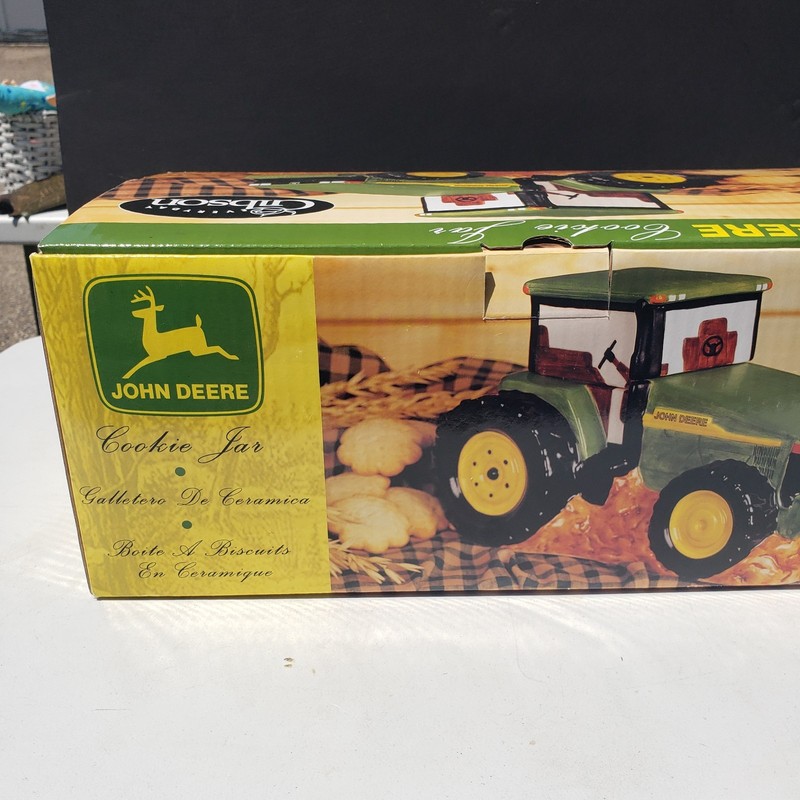 John Deere Tractor Cookie Jar by Gibson New In Box gallery