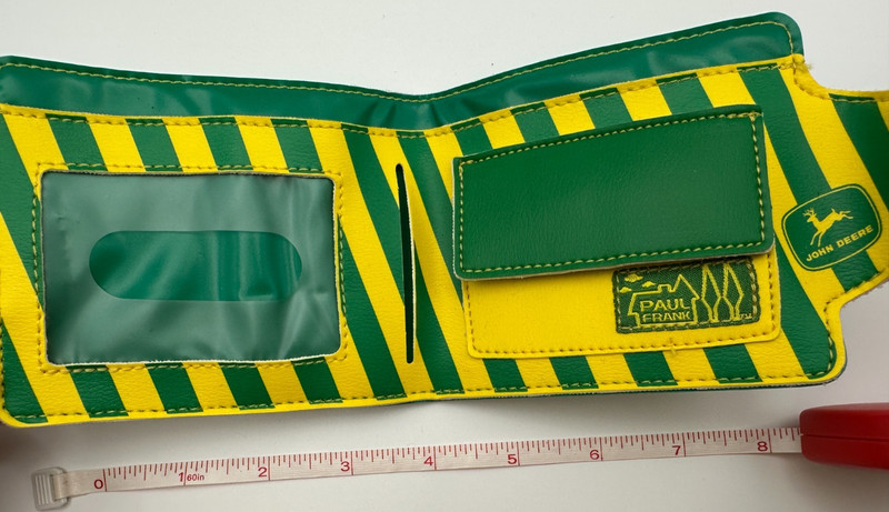 RARE 2003 Paul Frank x John Deere Tractor Bi-Fold Wallet gallery