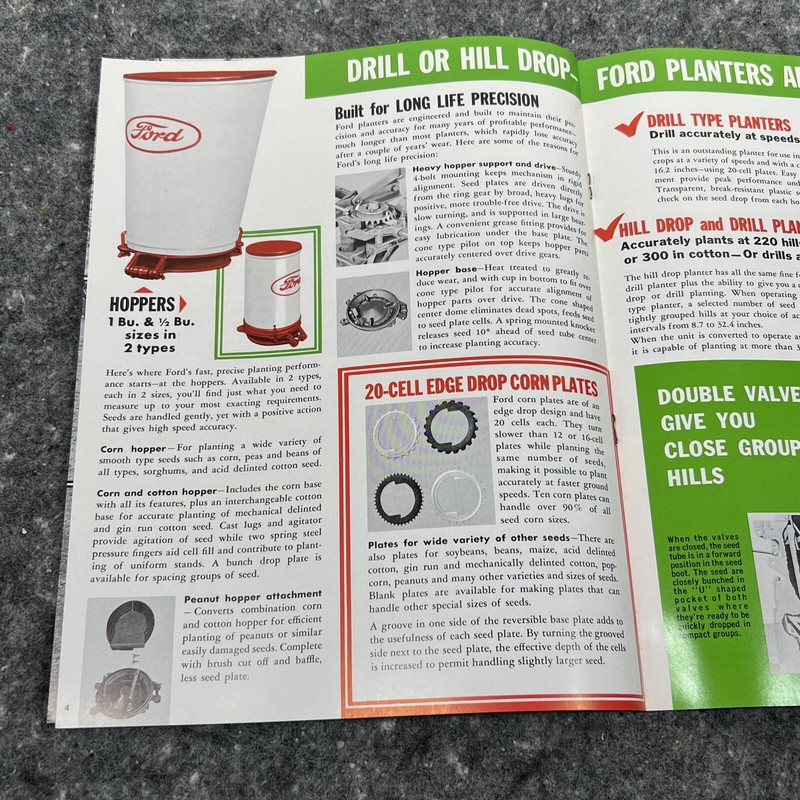 FORD 2,4,6 REAR MOUNTED PLANTERS 8 PAGES SALES BROCHURE gallery