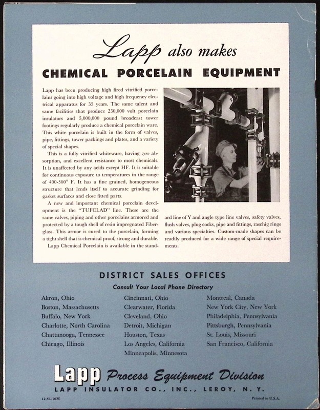1954 Pulsafeeder Piston Diaphragm Pump Bulletin 300 Brochure Lapp Insulator gallery