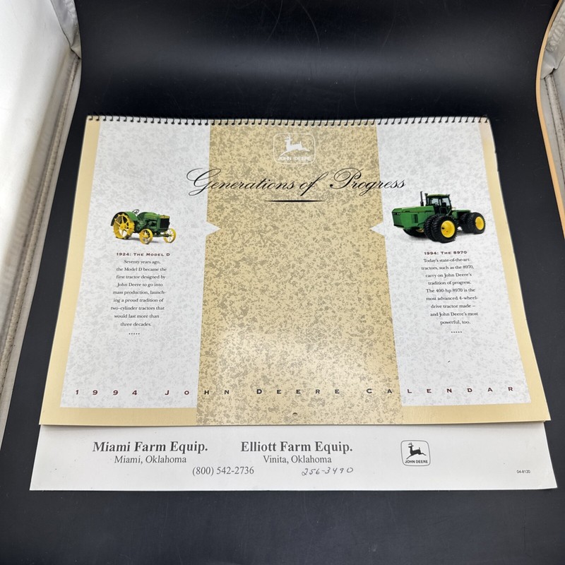 Antique 1994🚜 John Deere Calendar 📦