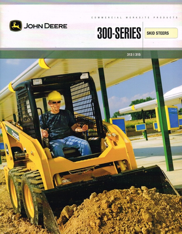 2007 John DEERE 313 / 315 SKID STEER Brochure / Catalog with Specifications