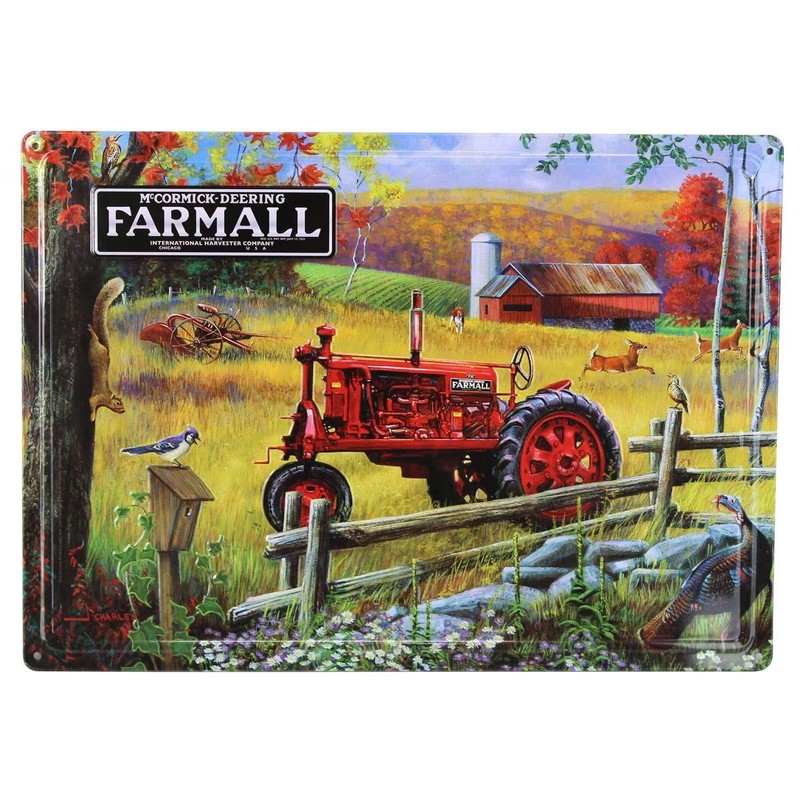 IH McCormick-Deering Farmall F Series Tractor Metal Sign 16.75x12in 42004-C